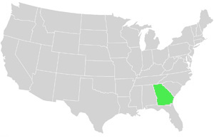 Georgia Landkarte USA