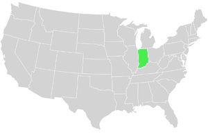 Indiana Landkarte USA