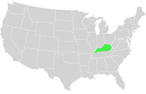Kentucky Landkarte USA