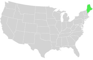 Maine Landkarte USA