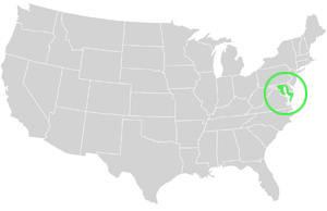 Maryland Landkarte USA