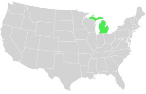 Michigan Landkarte USA