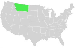 Montana Landkarte USA