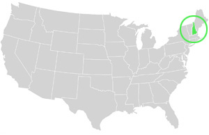 New Hampshire Landkarte USA