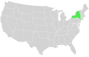 New York Landkarte USA