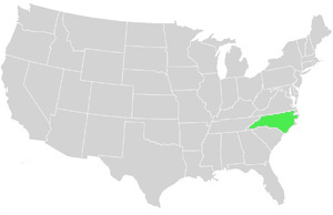 North Carolina Landkarte USA