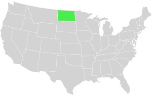 North Dakota Landkarte USA