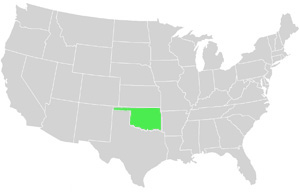 Oklahoma Landkarte USA
