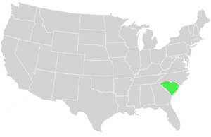 South Carolina Landkarte USA