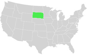 South Dakota Landkarte USA