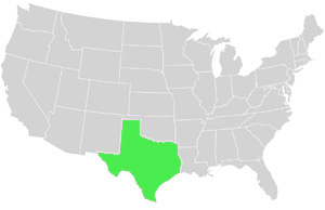 Texas Landkarte USA