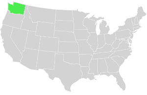 Washington State Landkarte USA