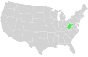 West Virginia Landkarte USA