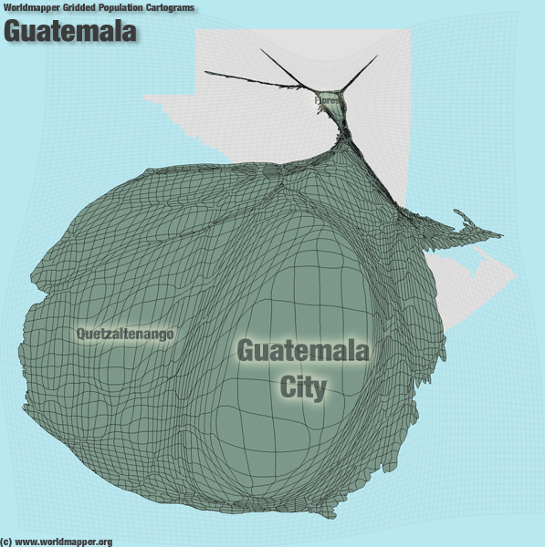 Guatemala Bevölkerung Verteilung