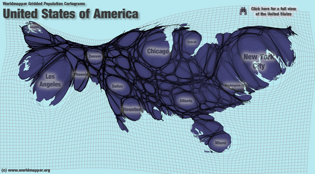 USA Bevölkerung Verteilung