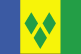 St Vincent und die Grenadinen Flagge