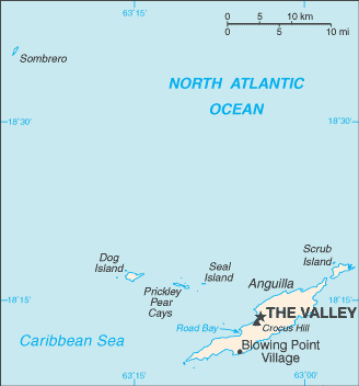 Anguilla Landkarte