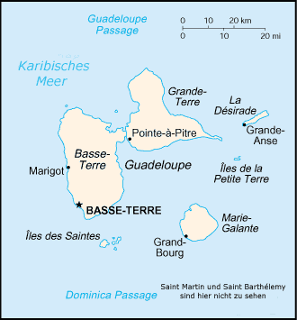 Guadelopue Karte Landkarte