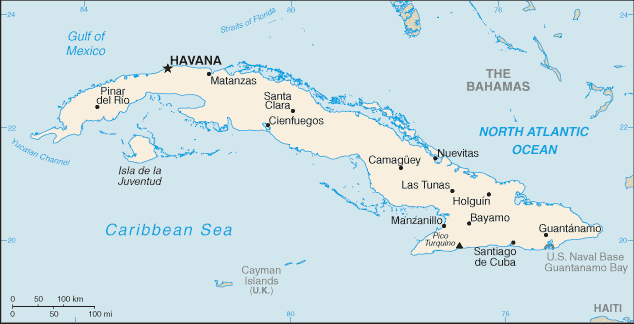 Kuba Karte