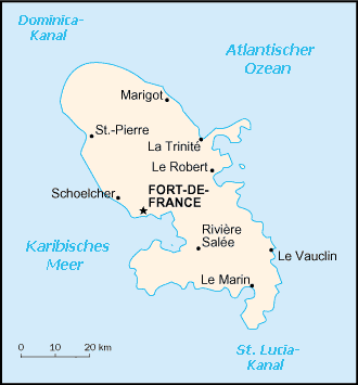 Martinique Karte Landkarte