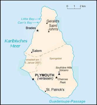 Montserrat Landkarte