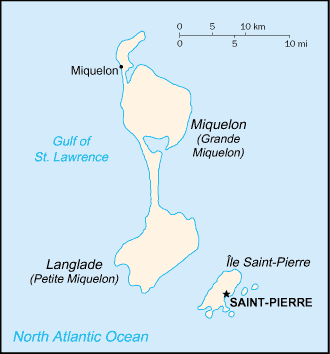 Saint Pierre und Miquelon Karte