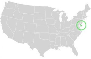 Delaware Landkarte USA