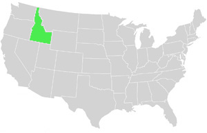 Idaho Landkarte USA