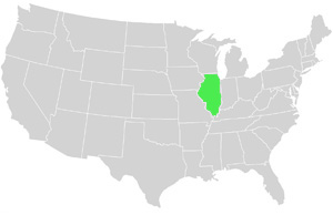 Illinois Landkarte USA