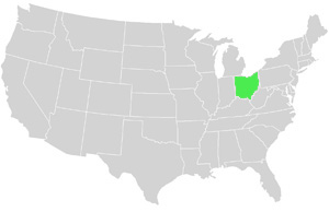 Ohio Landkarte USA