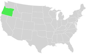 Oregon Landkarte USA