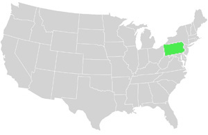Pennsylvania Landkarte USA
