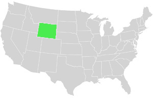 Wyoming Landkarte USA