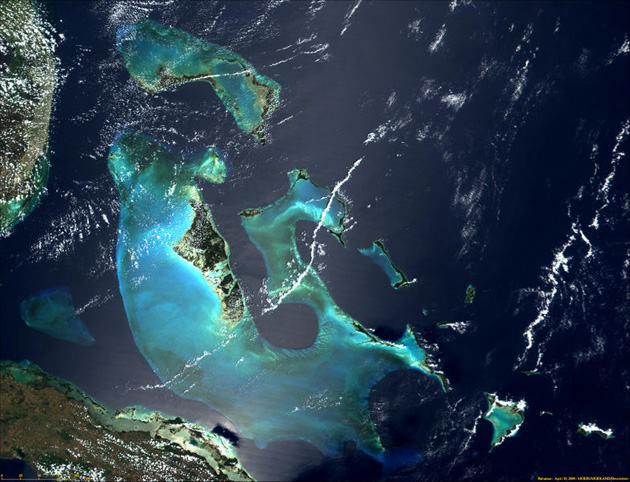 Bahamas Satellitenbild