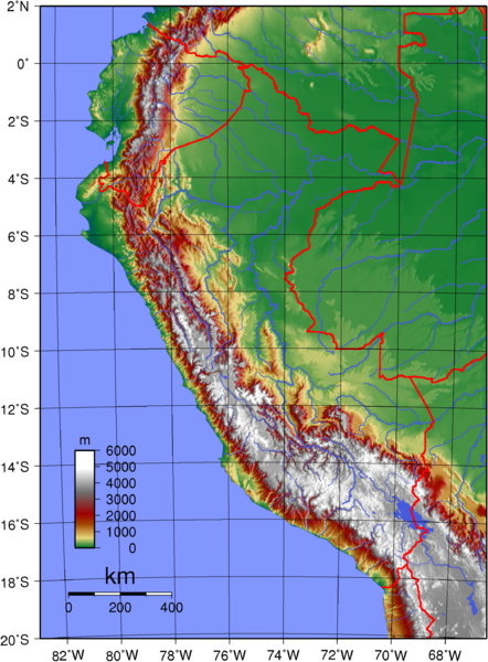 Peru Karte Landkarte