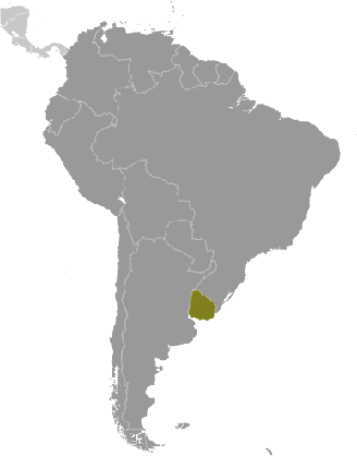 Uruguay Lage Südamerika