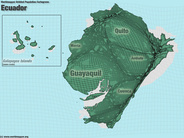 Ecuador Bevölkerung Verteilung