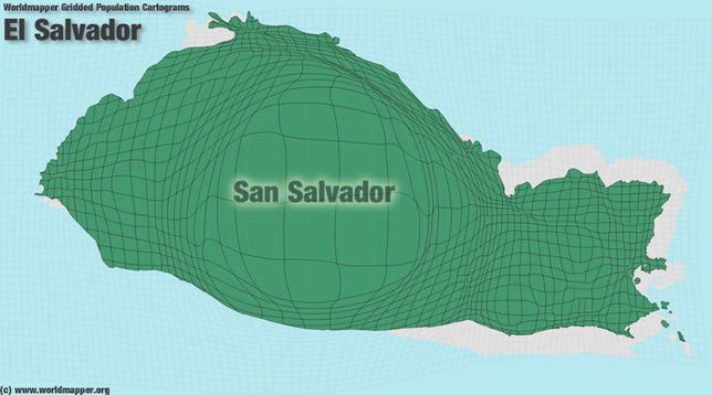 El Salvador Bevölkerung Verteilung