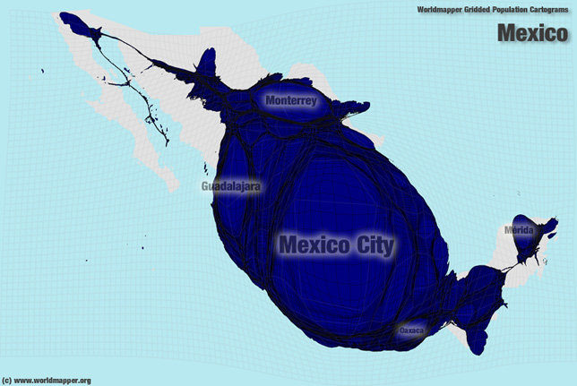 Mexiko Bevölkerung Verteilung