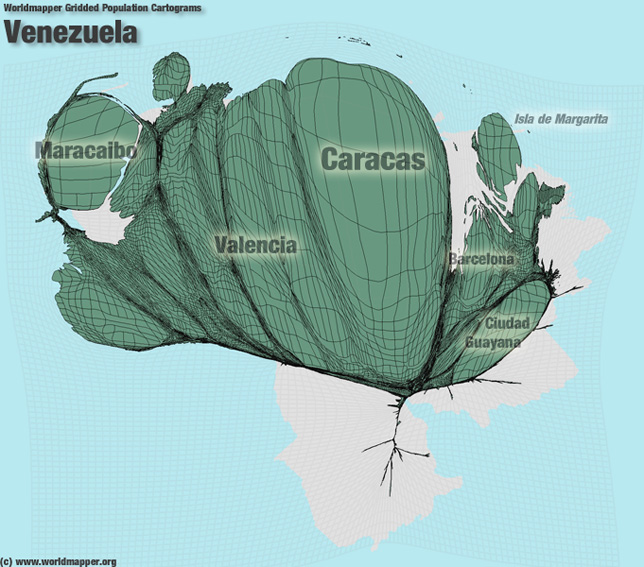 Venezuela Bevölkerung Verteilung