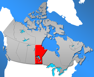 Manitoba Landkarte