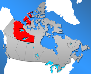 Nordwest-Territorien Landkarte Kanada