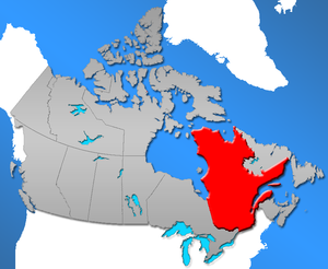 Quebec Landkarte Kanada