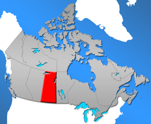 Saskatchewan Landkarte Kanada