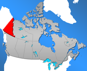 Yukon Landkarte Kanada